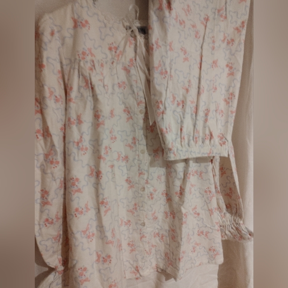 VINTAGE VERADONNA 2 Piece Flannel Pajamas Size Large - Picture 7 of 11